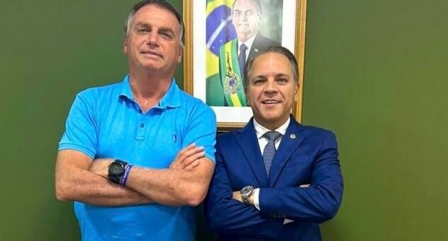 Imagem de compartilhamento para o artigo Bolsonaro e Coronel David confirmam aliança do PL com PSDB para eleições municipais da MS Todo dia